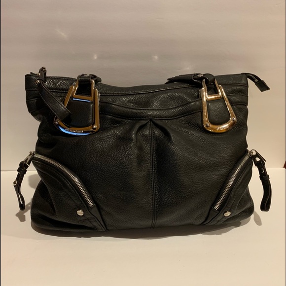 b. makowsky Handbags - B. Makowsky Black Genuine Leather L Shoulder Bag.